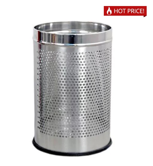 India Desire : Pepperfry Steal Deal: Buy Meded Perforated Stainless Steel 5 L Open Dustbin At Rs 199 Only [Regular Price Rs 450]